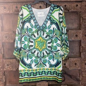 Alice & Trixie Floral Silk Tunic Dress, Small